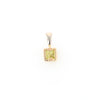 Two-Tone Bezel Peridot Pendant
