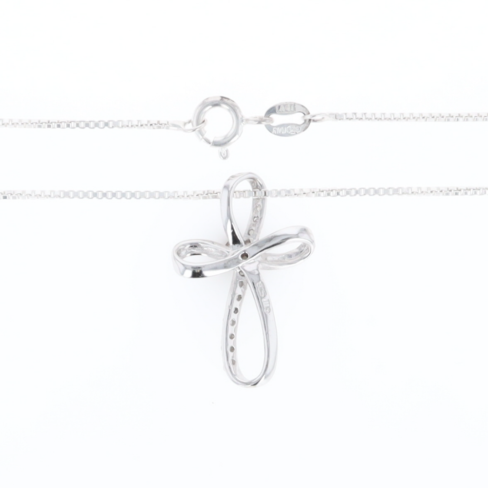 Open Loop Cross Necklace