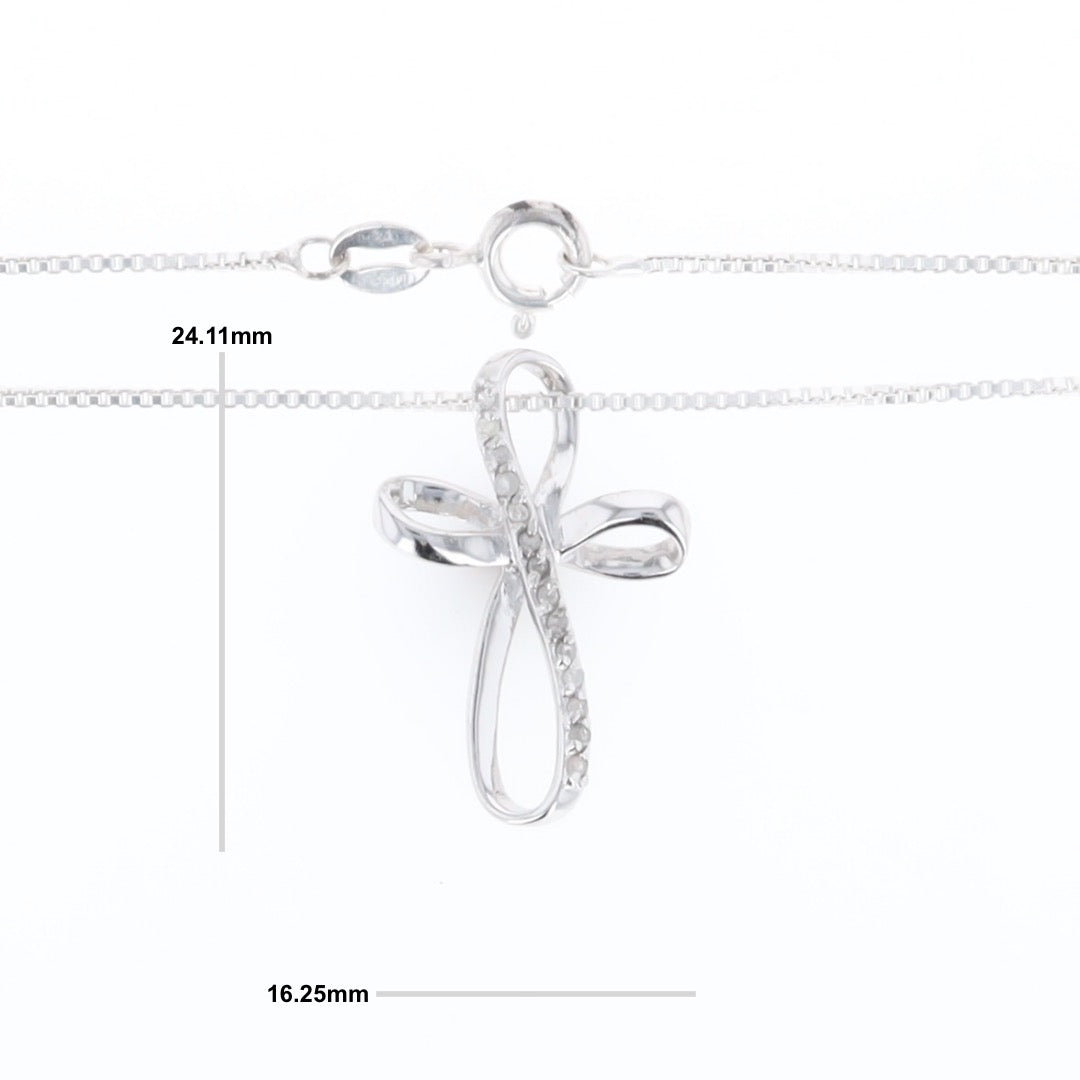 Open Loop Cross Necklace
