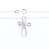 Open Loop Cross Necklace