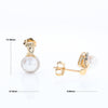 Pearl Drop Earrings with Diamond Halos