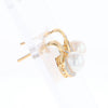 Pearl Drop Earrings with Diamond Halos