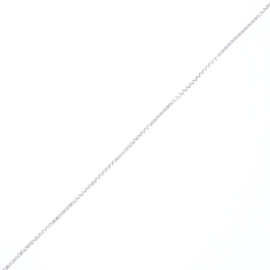 18" White Gold Box Chain