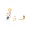 Blue Sapphire Swirl Earrings