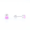 Pink Sapphire Stud Earrings