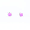 Pink Sapphire Stud Earrings