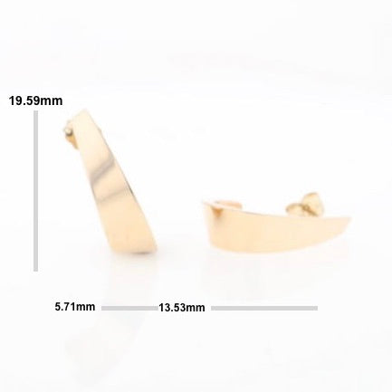 3/4" Yellow Gold Hoop Earrings