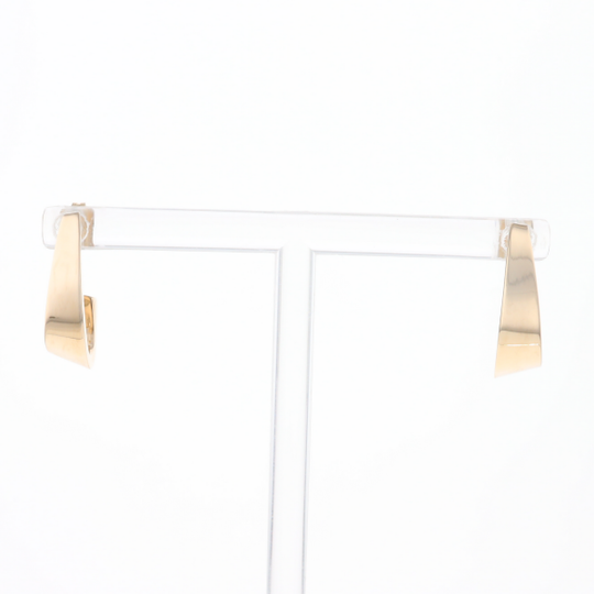 3/4" Yellow Gold Hoop Earrings