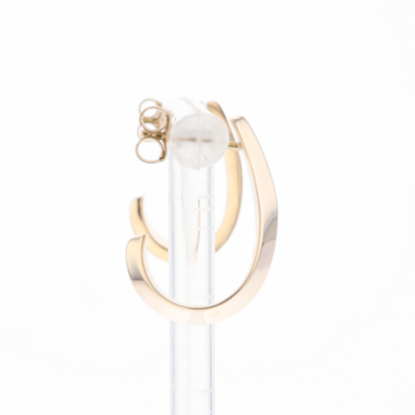 3/4" Yellow Gold Hoop Earrings