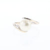 Pearl Solitaire Bypass Ring