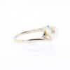 Pearl Solitaire Bypass Ring
