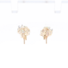 Bypass Peridot and Diamond Stud Earrings