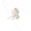Bypass Peridot and Diamond Stud Earrings