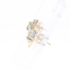 Bypass Peridot and Diamond Stud Earrings