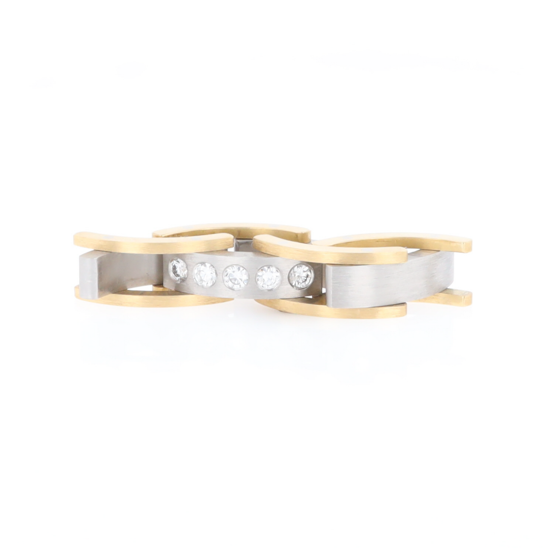 Moveable Men's 5 Diamond Ring