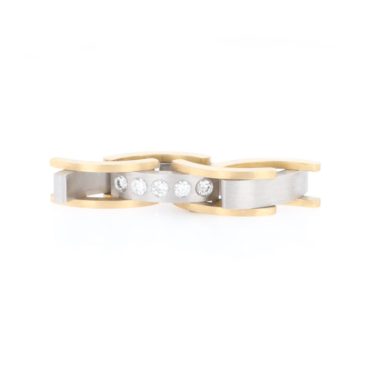 Moveable Men's 5 Diamond Ring