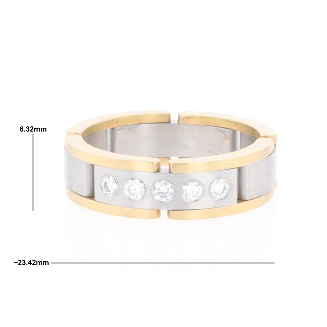 Moveable Men's 5 Diamond Ring