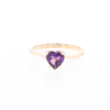 Heart Amethyst Ring
