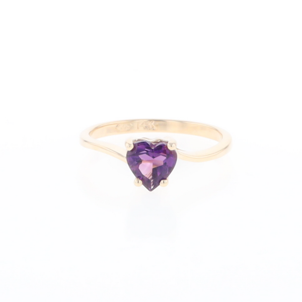 Heart Amethyst Ring