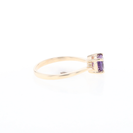 Heart Amethyst Ring