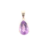 Pear Solitaire Amethyst Pendant