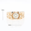 Men's Faux Nugget Style Diamond Ring