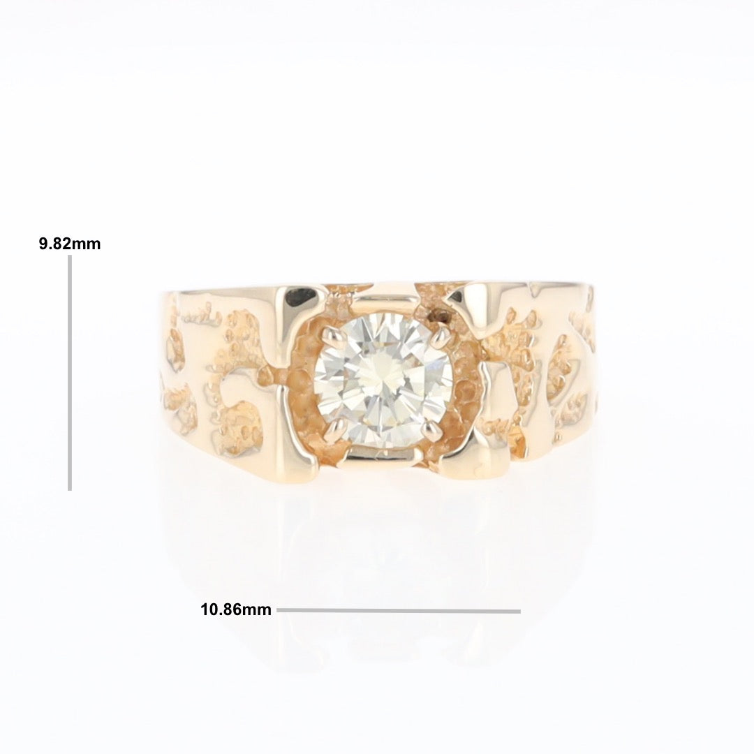 Men's Faux Nugget Style Diamond Ring