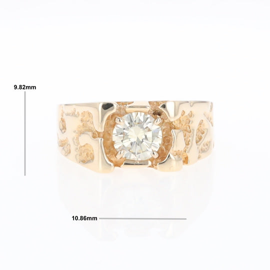Men's Faux Nugget Style Diamond Ring