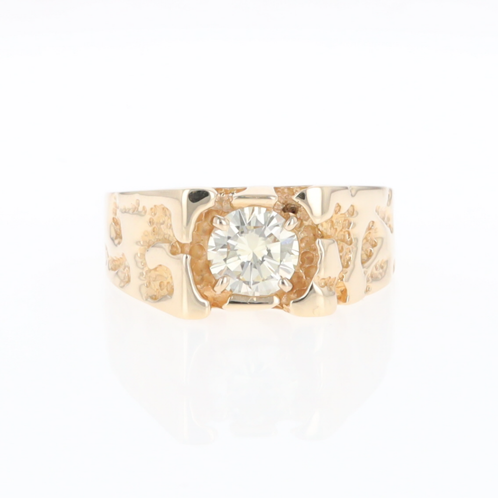 Men's Faux Nugget Style Diamond Ring