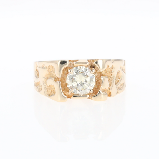 Men's Faux Nugget Style Diamond Ring