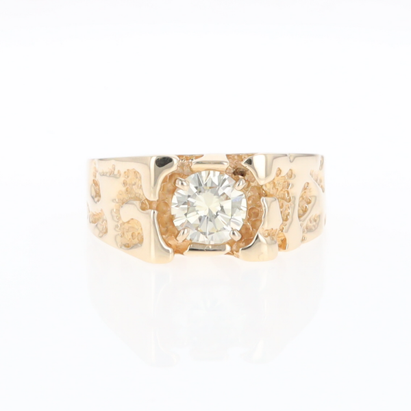 Men's Faux Nugget Style Diamond Ring