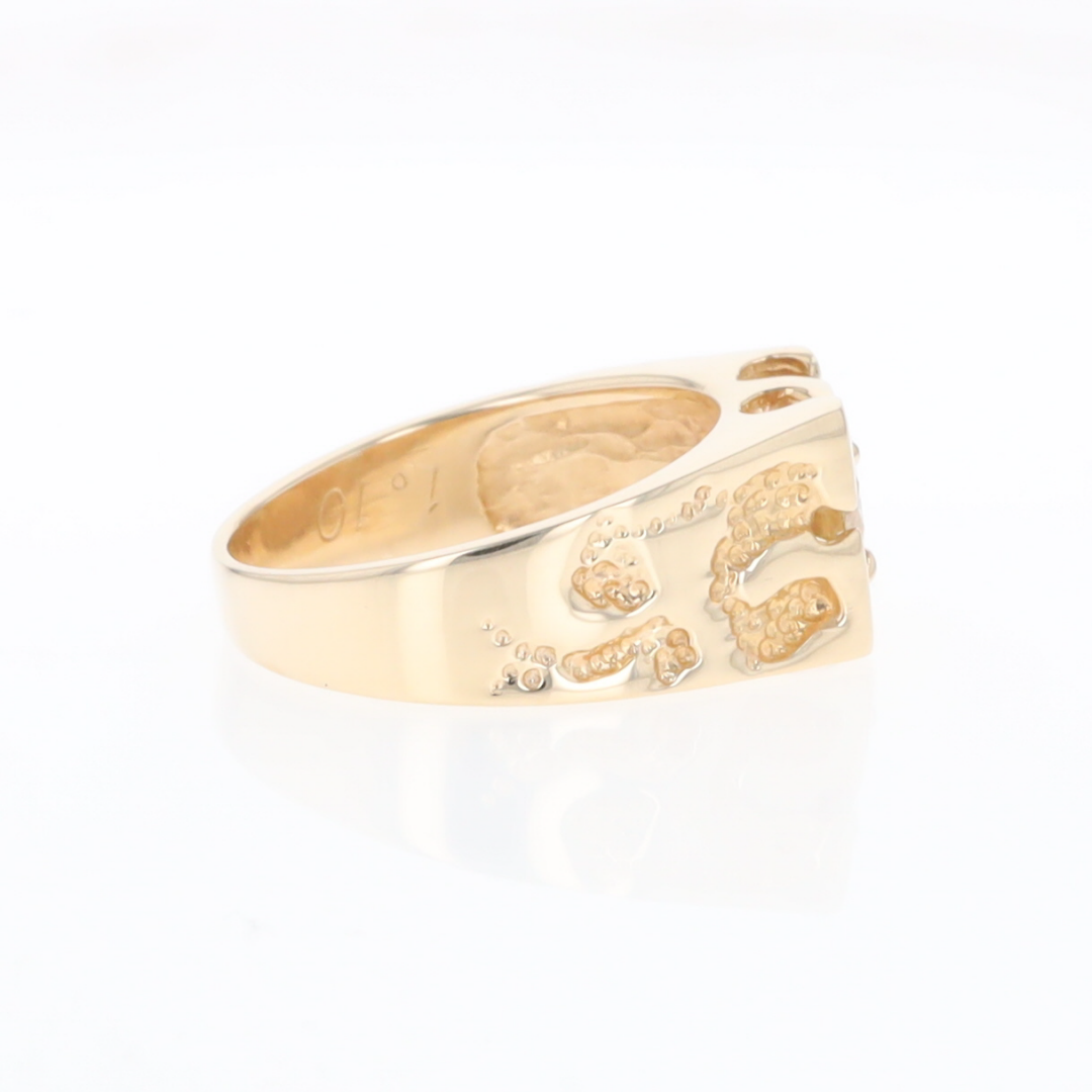 Men's Faux Nugget Style Diamond Ring