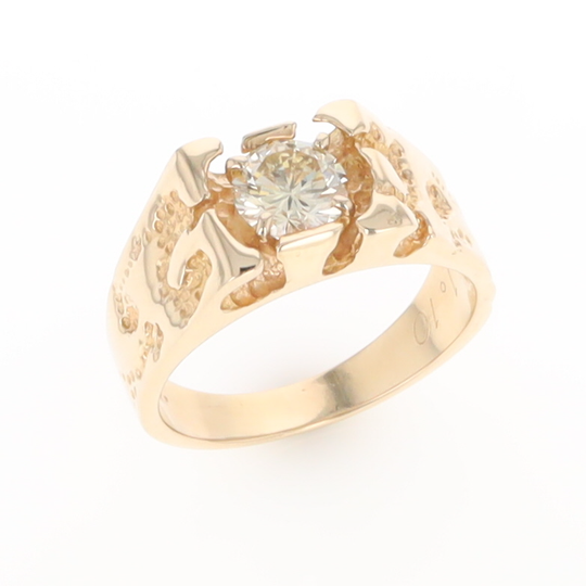 Men's Faux Nugget Style Diamond Ring