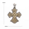 Sterling and 18K Gold Konstantino Cross Pendant