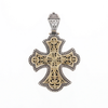 Sterling and 18K Gold Konstantino Cross Pendant