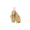 Gold Natural Nugget Flat Pendant