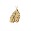 Gold Natural Nugget Flat Pendant