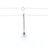 Pear Blue Sapphire Drop Pendant
