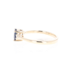 Oval Sapphire Ring With 2 Accent Diamonds