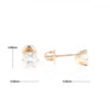 1.1ct 6-Prong Round Diamond Solitaire Studs