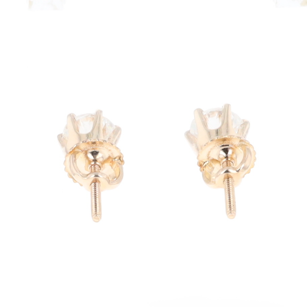 1.1ct 6-Prong Round Diamond Solitaire Studs