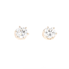1.1ct 6-Prong Round Diamond Solitaire Studs