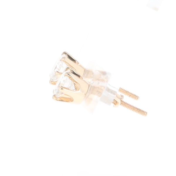 1.1ct 6-Prong Round Diamond Solitaire Studs