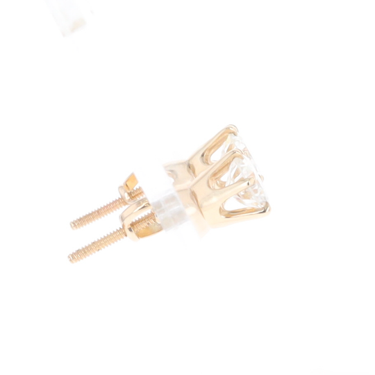 1.1ct 6-Prong Round Diamond Solitaire Studs