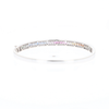 Multi-color Sapphire Cuff Bracelet with Diamond Accents