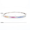 Multi-color Sapphire Cuff Bracelet with Diamond Accents