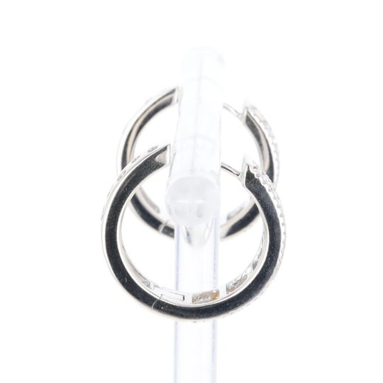 Multi-color Sapphire Hoop Earrings with Diamond Accents