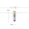 Multi-color Sapphire Necklace with Diamond Accents