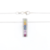 Multi-color Sapphire Necklace with Diamond Accents