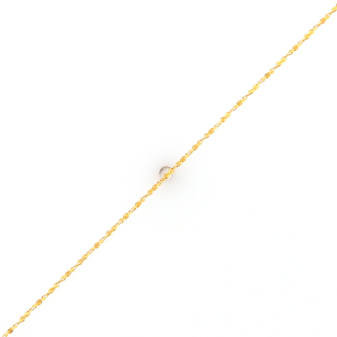 Gold Twist S Link Bracelet